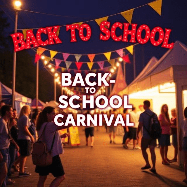 Back to School Carnival - Bookbags